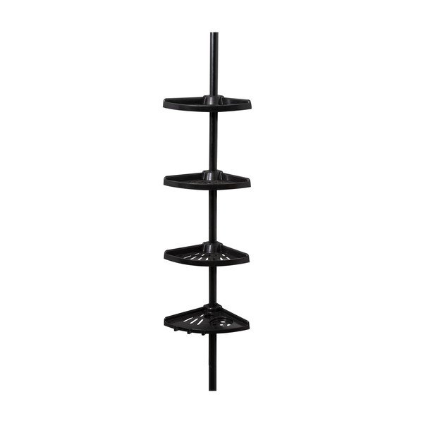 Raft reglabil pentru baie Compactor, negru-image-3