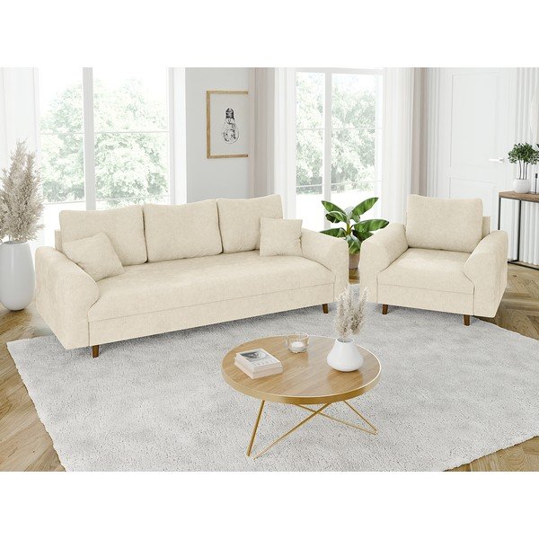 Canapea bej 210 cm Ariella – Ropez-image-4