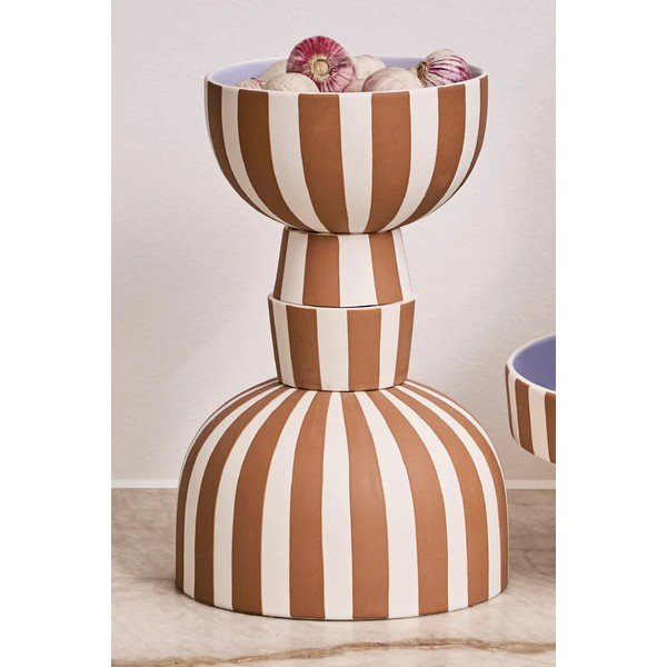 Bol mic maro pentru servire din gresie Toppu – OYOY Living Design-image-1