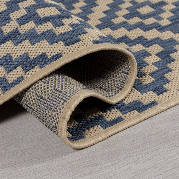 Covor de exterior albastru/bej 200x200 cm Moretti - Flair Rugs-image-3