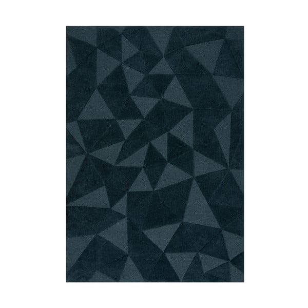 Covor albastru-verde țesut manual din lână 160x230 cm Shard Teal – Flair Rugs
