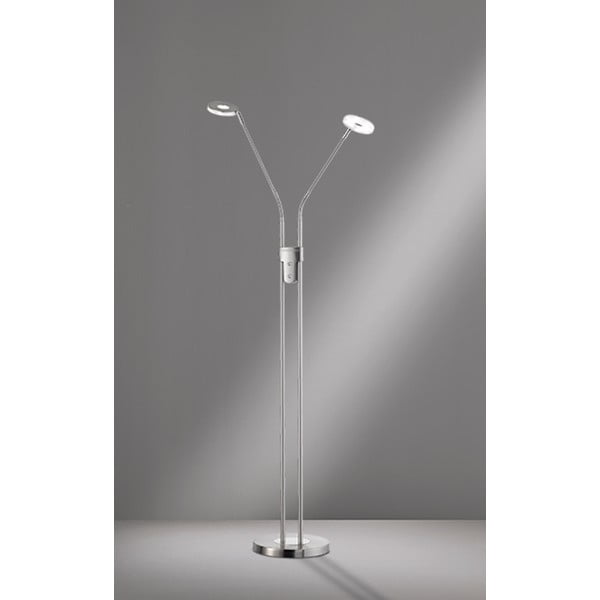 Lampadar argintiu LED cu intensitate reglabilă (înălțime 150 cm) Dent – Fischer & Honsel-image-1
