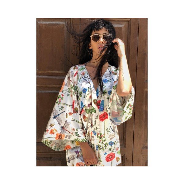 Kimono subțire de damă Madre Selva Insects-image-3