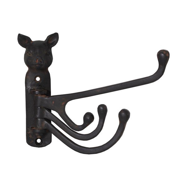 Cârlige 3 buc. de montat pe perete din metal – Antic Line-image-1