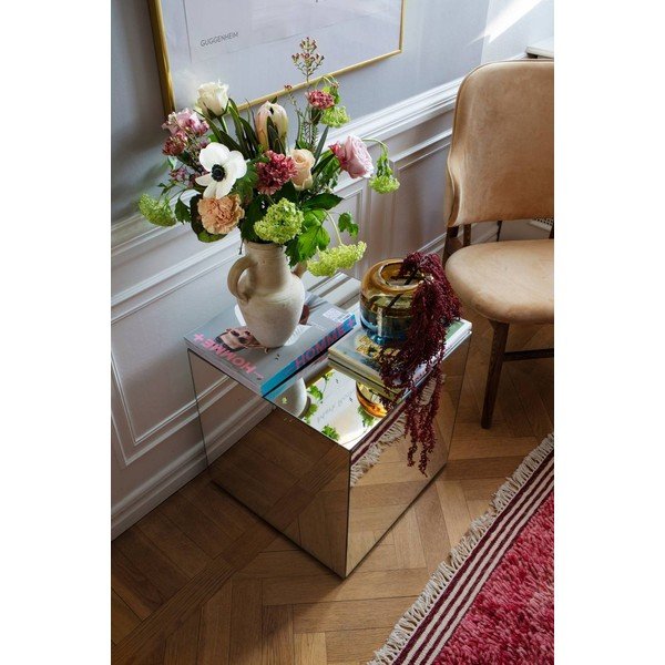 Măsuță auxiliară din sticlă 45,5x45,5 cm Cube – Ellos Home-image-3