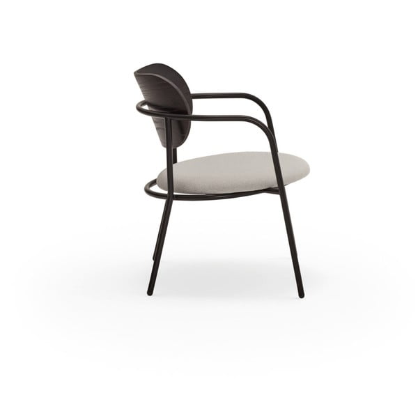 Fotoliu negru-gri în decor de frasin Eclipse - Teulat-image-3