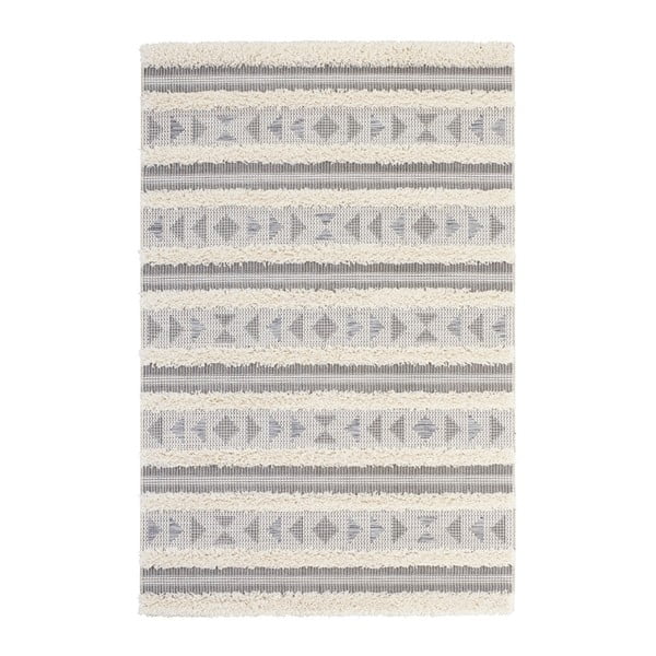 Covor Mint Rugs Handira Tribal Stripes, 150 x 77 cm, gri