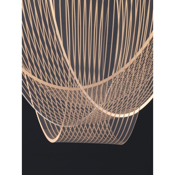 Lustră aurie LED cu intensitate reglabilă din aluminiu cu abajur din sticlă acrilică ø 52 cm Valentin – Nova Luce-image-3