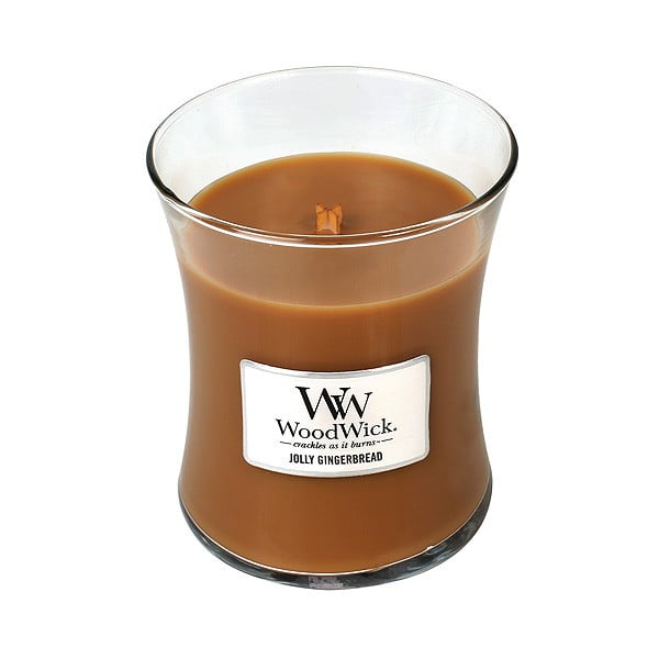 Lumânare parfumată WoodWick Turtă dulce, aromă de ghimbir și mirodenii, 60 ore