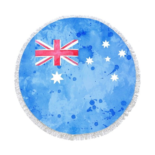 Prosop de plajă rotund Australia Flag, Ø 150 cm