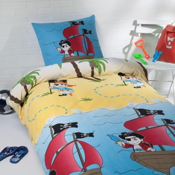 Lenjerie de pat din bumbac pentru copii Ekkelboom Jack, 140 x 200 cm