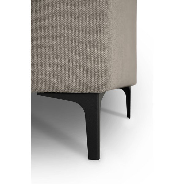 Colțar maro deschis cu tapițerie din chenille (cu colț pe partea dreaptă/în formă de "U") Fabian – Scandic-image-4