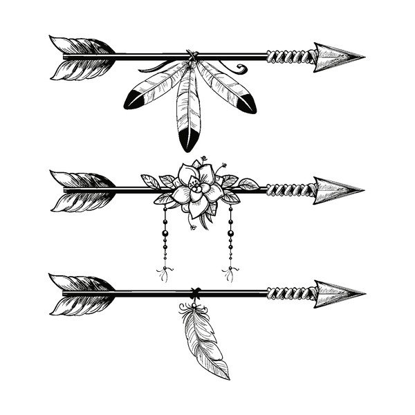 Autocolant Ambiance Boho Arows-image-1