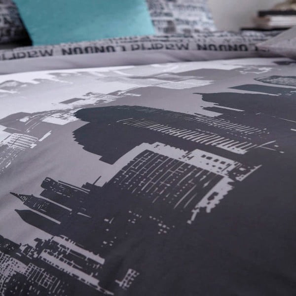 Lenjerie de pat Catherine Lansfield City, 135 x 200 cm-image-1