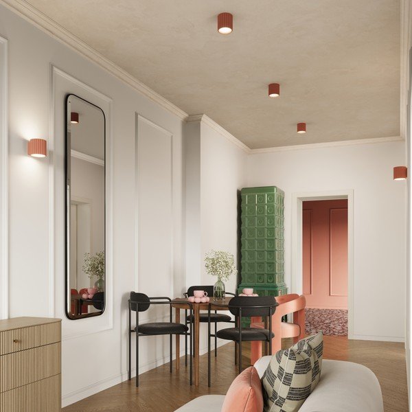 Aplică de perete piersică ø 10 cm Zora – Sollux-image-4