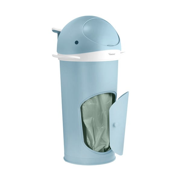 Coș de gunoi albastru deschis pentru scutece din plastic 25 l Whale – Kindsgut-image-4