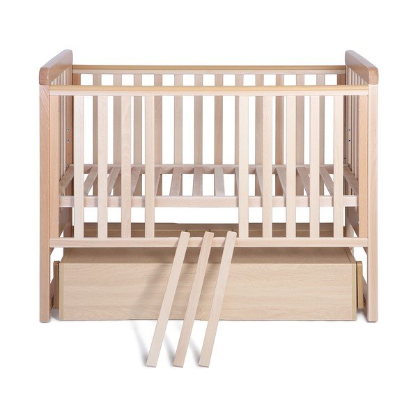 Pătuț din lemn de fag pentru copii Yappy/Kids Move, 60 x 120 cm-image-3