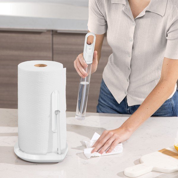 Suport de prosoape de bucătărie  alb din oțel – simplehuman-image-1