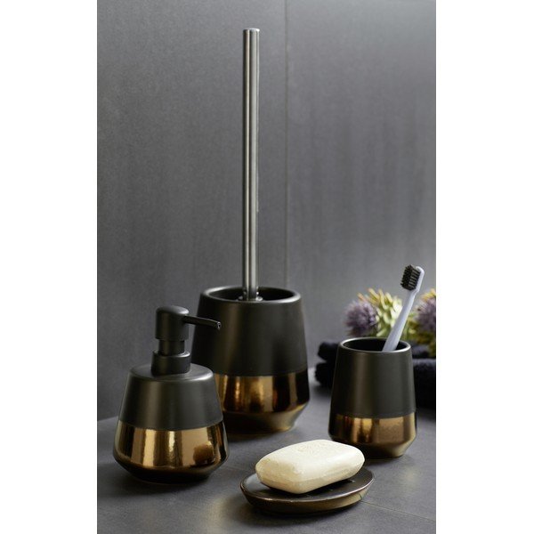 Set de accesorii de baie negru din ceramică Brandol – Wenko-image-1