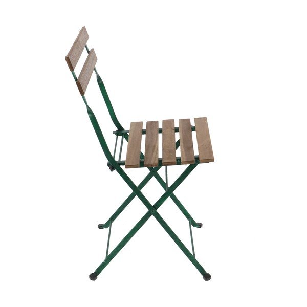 Scaun de grădină verde/în culoare naturală din metal – Esschert Design-image-2