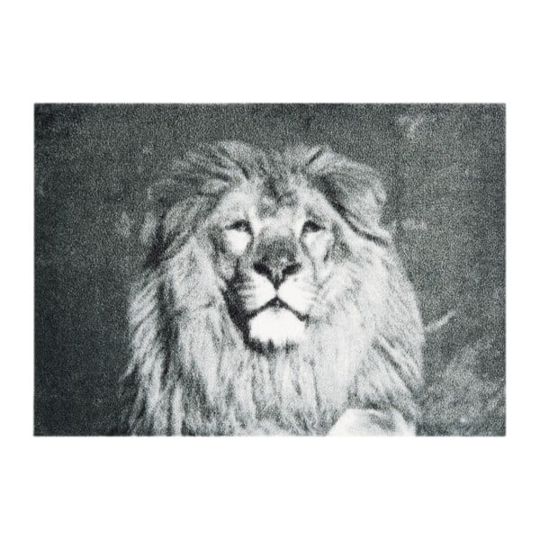 Covor ușă Hanse Home StateMat Lion, 50 x 70 cm, gri