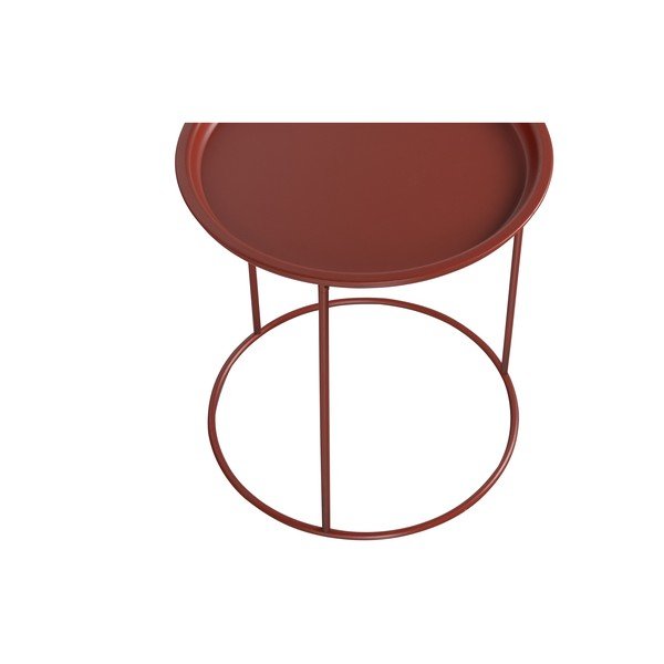 Măsuță auxiliară WOOOD Ivar, ø 40 cm, roșu-image-3