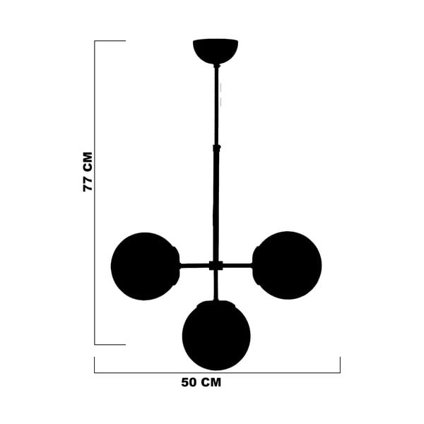 Plafonieră gri/aurie cu abajur din sticlă ø 15 cm Seagull – Squid Lighting-image-3