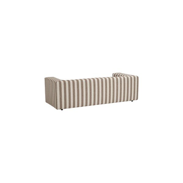 Canapea maro/crem cu tapițerie din chenille 220 cm Lisa – Ellos Home-image-4