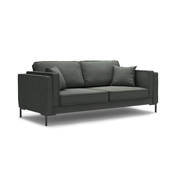 Canapea Milo Casa Attilio, 160 cm, gri închis-image-2