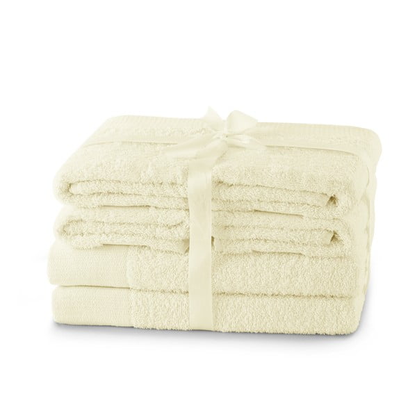 Prosoape de baie crem 6 buc. din bumbac din frotir Amari – Restilo