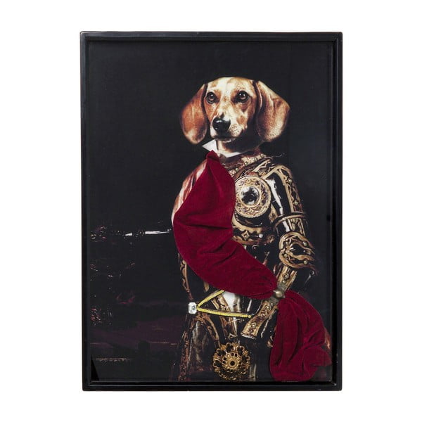 Tablou în ramă Kare Design Sir Dog, 80 x 60 cm