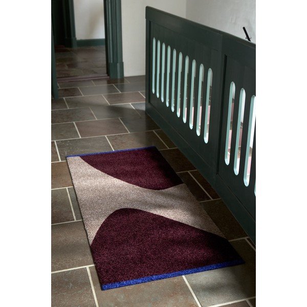 Covor burgundy/gri 70x150 cm Rocks – Mette Ditmer Denmark-image-2