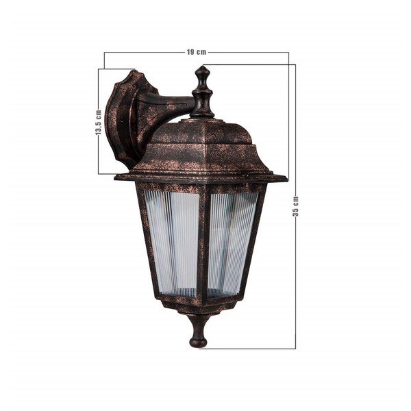 Aplică pentru exterior Homemania Decor Montmarte, arămiu-image-1