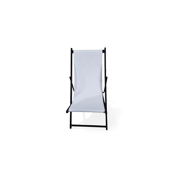 Șezlong pliabil de grădină Bonami Essentials Deck, lungime 106 cm, alb-image-1