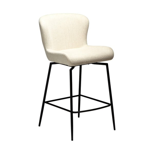 Scaun de bar crem tapițat (înălțime șezut 67,5 cm) Glam – DAN-FORM Denmark