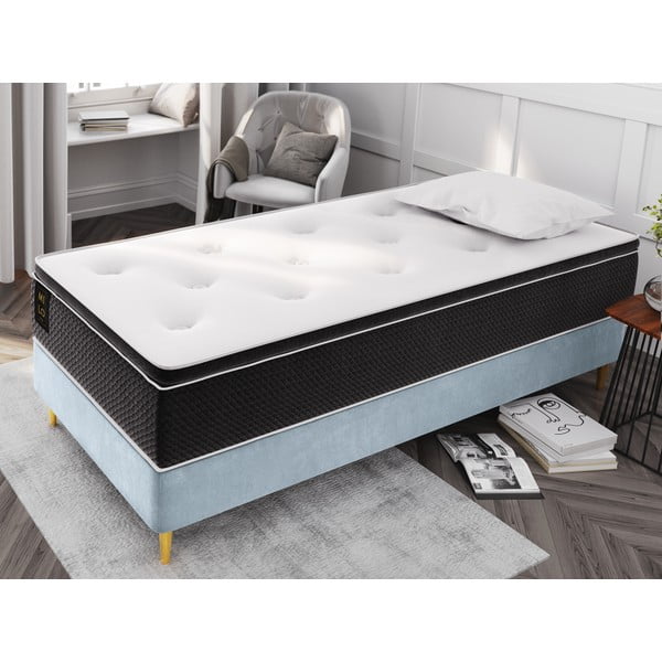 Pat de o persoană din catifea albastru deschis 90 x 200 cm Lia- Cosmopolitan Design-image-1