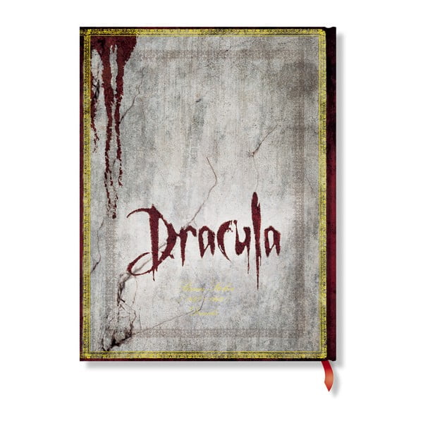 Caiet cu copertă tare Paperblanks Dracula, 18 x 23 cm