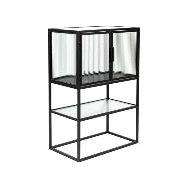 Vitrină neagră din metal 60x90 cm Boli – Dutchbone-image-2