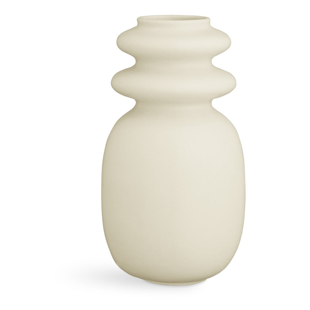 Vază din ceramică Kähler Design Kontur, înălțime 29 cm, alb crem