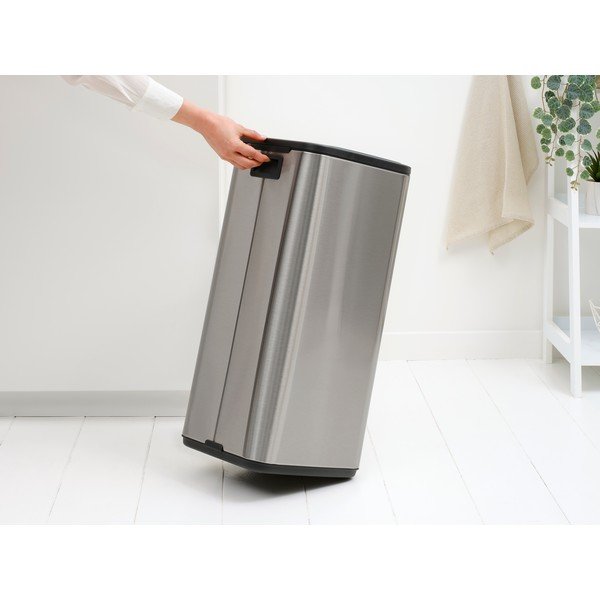 Coș de gunoi argintiu mat cu senzori de atingere din oțel 30 l Bo Touch – Brabantia-image-2