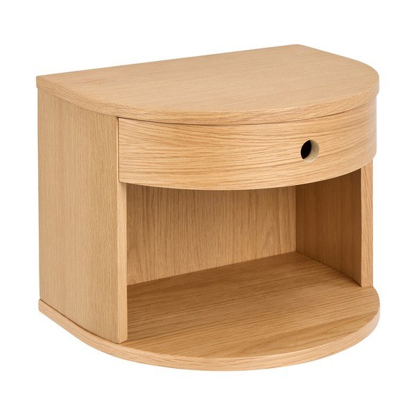 Noptieră în culoare naturală deschisă cu aspect de lemn de stejar Paron – Actona-image-2