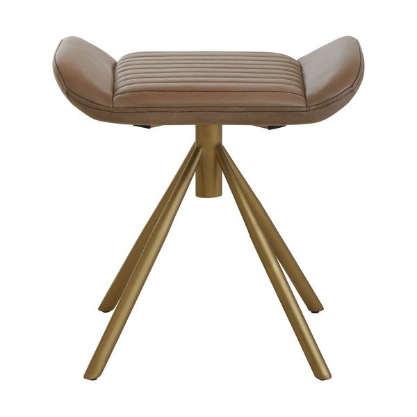 Taburet gri cu tapițerie din piele Buffalo – Premier Housewares-image-2
