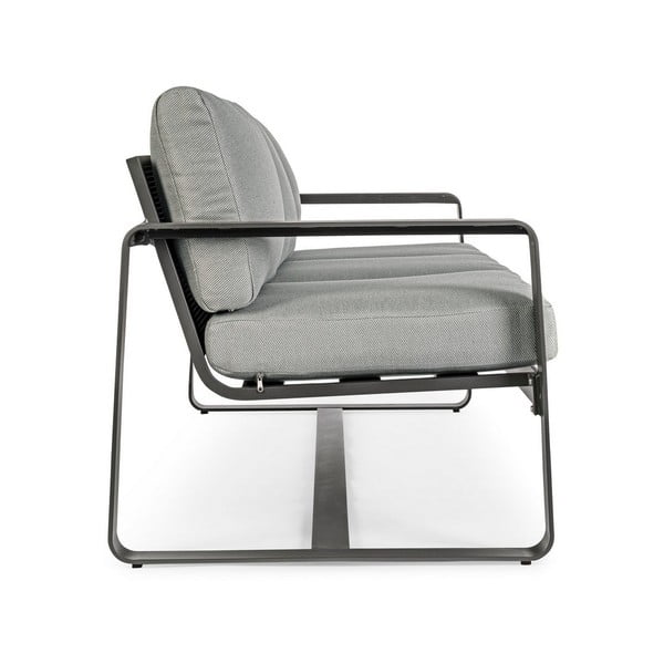 Canapea de grădină gri din aluminiu Merrigan   – Bizzotto-image-3