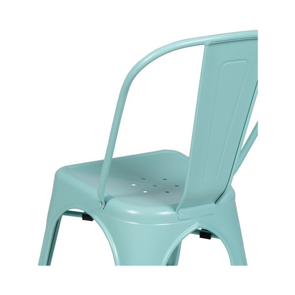 Scaune de dining turcoaz 2 buc. din metal – Ixia-image-4