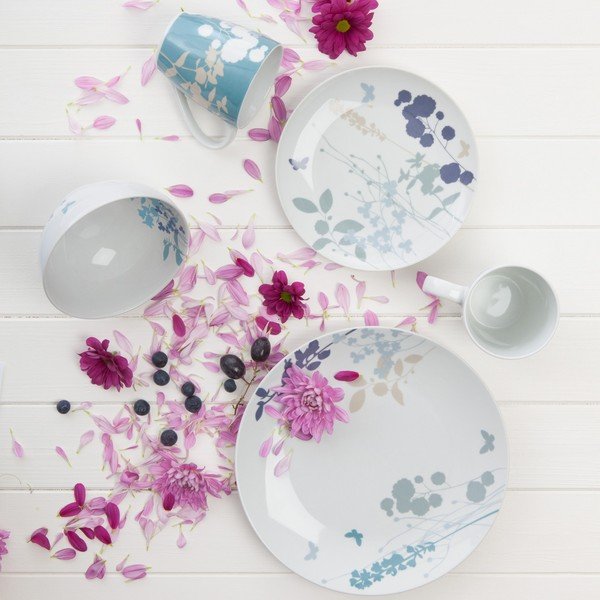 Set 4 căni din porțelan Meadow, 330 ml-image-1