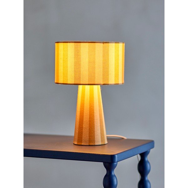 Veioză galbenă din material textil cu abajur textil (înălțime 30 cm) Emmie – Bloomingville-image-1