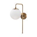 Aplică de perete albă/alămie Viran – Opviq lights