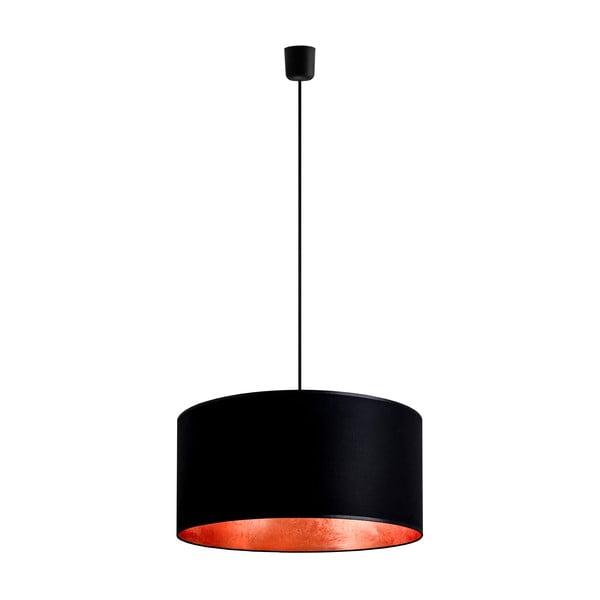 Lampă de tavan Bulb Attack Tres, ⌀ 50 cm, negru - cupru