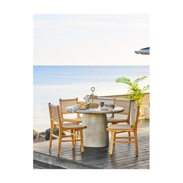 Masă  de grădină rotundă din ceramică ø 60 cm Bonnet – House Nordic-image-1