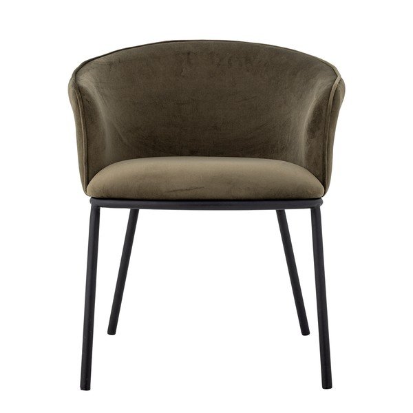 Scaun de living kaki cu cotiere din catifea Cortone – Bloomingville-image-4